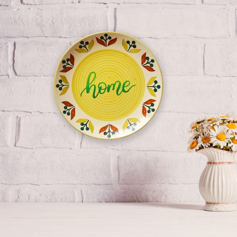Home | Wall Plate | Hand Lettered Decor | House Warming Gift